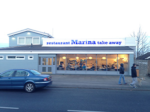 Outside Marina Restaurant