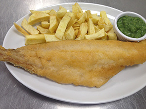 Large Haddock And Chips